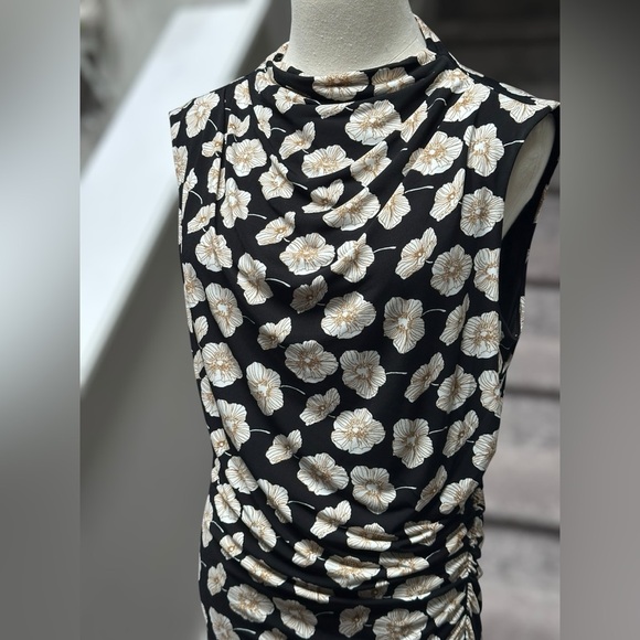 NEW Talbots Plus Size Cowl-Neck Sleeveless Midi Dress in Deco Flower Women’s 16 - Picture 5 of 13